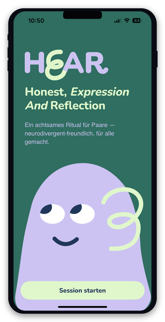 HEAR App Mockup